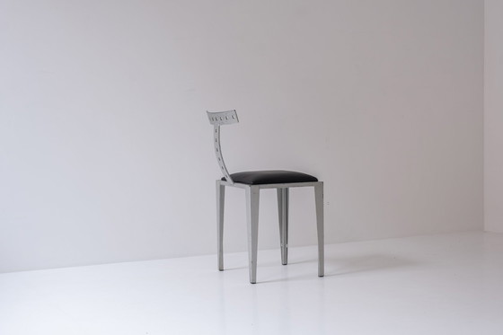 Image 1 of Modernist side chair dating from the 1970s. 