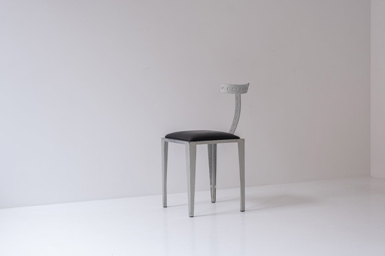 Image 1 of Modernist side chair dating from the 1970s. 