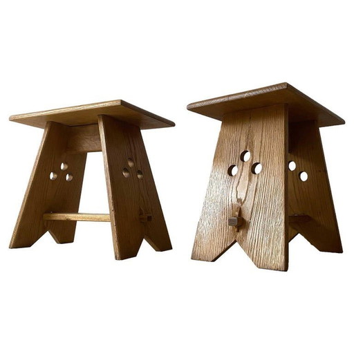 Chamonix Oak Stool