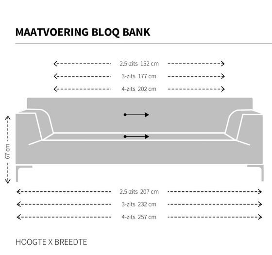 Image 1 of Design On Stock 3 Seater Sofa Bloq Gray