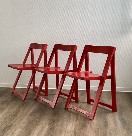 Image 1 of 3x Trieste Aldo Jacober folding chairs