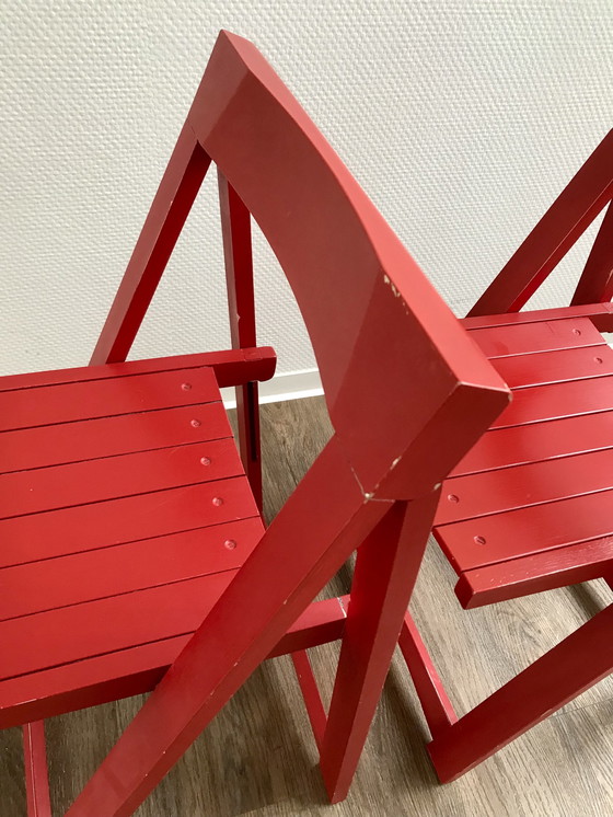 Image 1 of 3x Trieste Aldo Jacober folding chairs