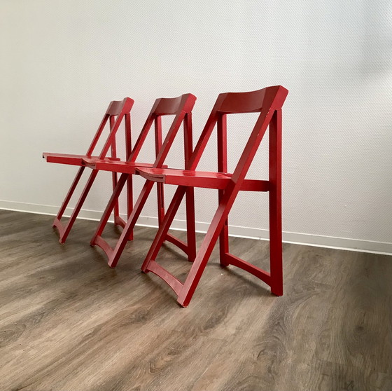 Image 1 of 3x Trieste Aldo Jacober folding chairs