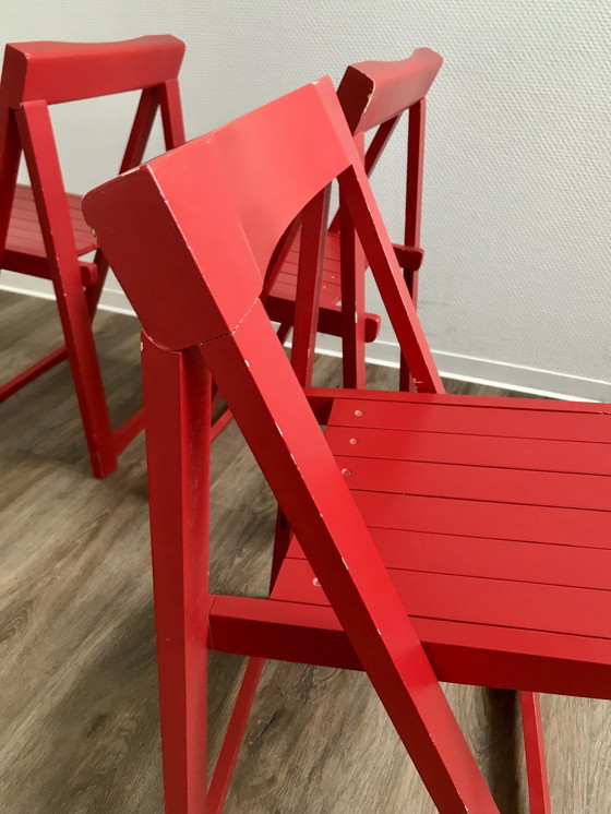 Image 1 of 3x Trieste Aldo Jacober folding chairs