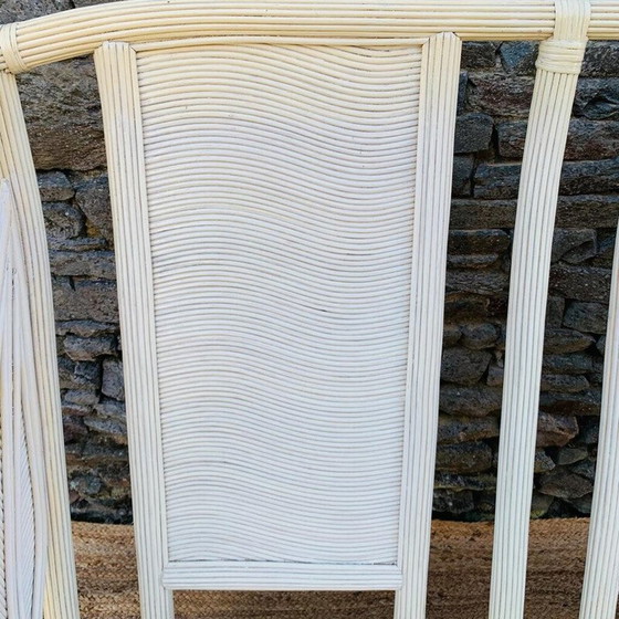 Image 1 of Divano vintage a 2 posti in rattan e bambù