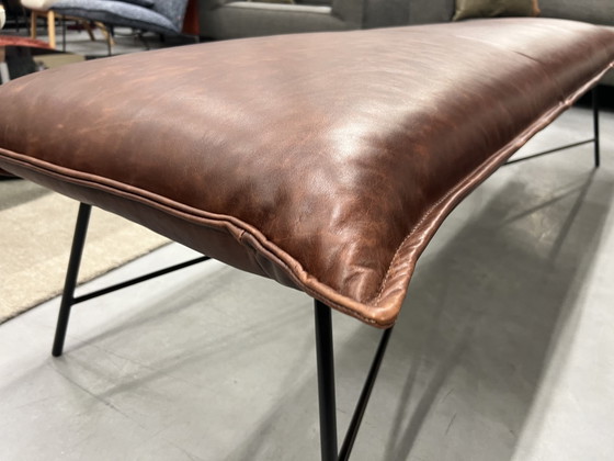 Image 1 of Jess Design Vidar Dining Room Bench brown leather