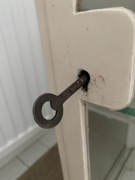 Image 1 of Vintage medicine / instruments wall cabinet