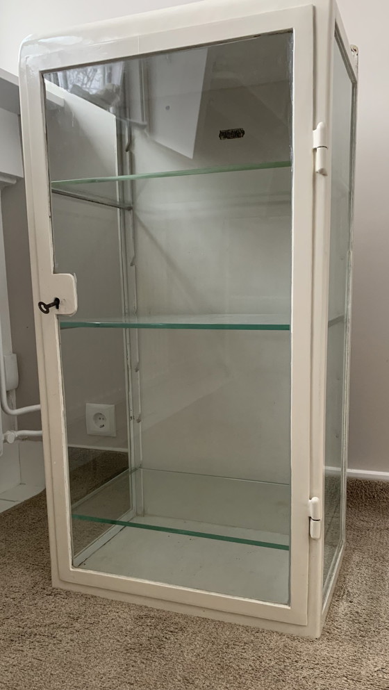Image 1 of Vintage medicine / instruments wall cabinet