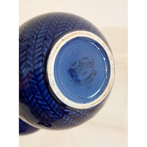 Image 1 of Tetera y jarra de leche antiguas de la serie "Blåeld" de Hertha Bengtsson para Rörstrand, 1950