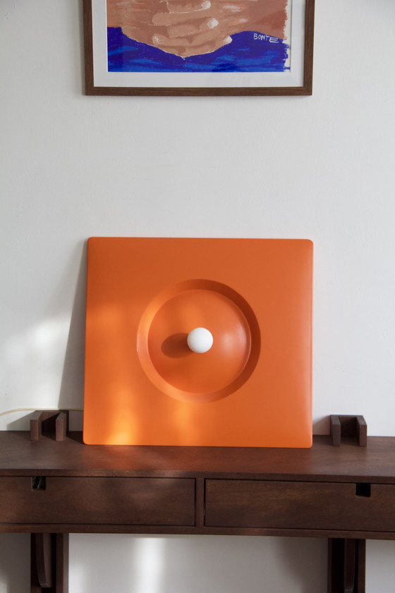 Image 1 of Pop Art Orange Fiberglass Wall Lamp By Klaus Hempel