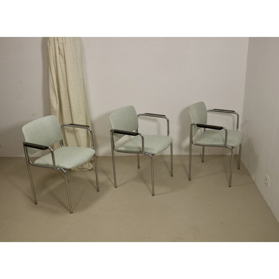 Image 1 of Vintage tubular chairs in chromed steel, 1970