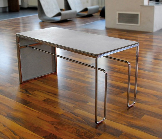 Image 1 of Leichtbau Side Table / Console By Xxd Concrete Chromed Steel