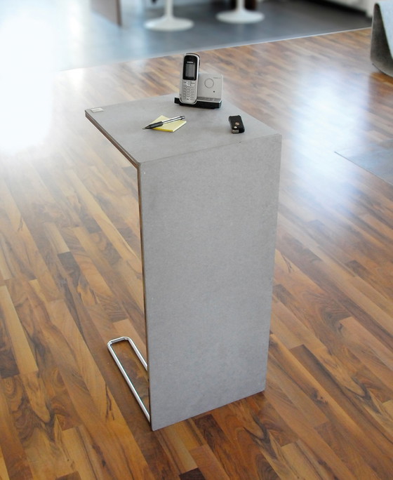 Image 1 of Leichtbau Side Table / Console By Xxd Concrete Chromed Steel