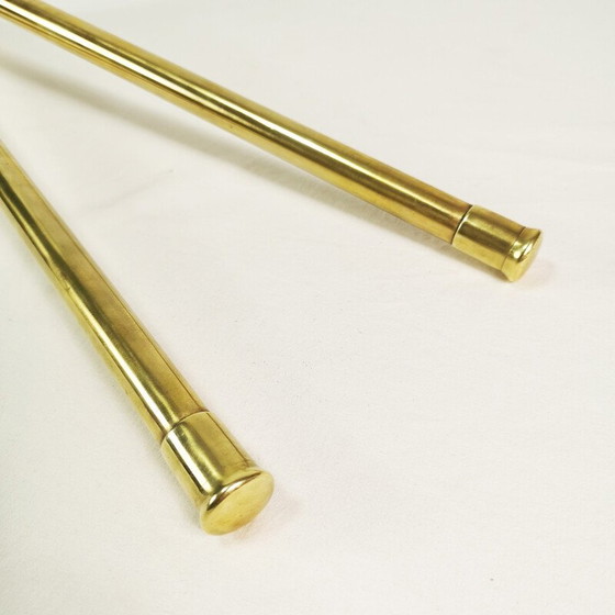 Image 1 of Art Deco vintage brass towel rack, Germany 1930s