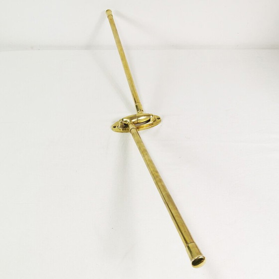 Image 1 of Art Deco vintage brass towel rack, Germany 1930s