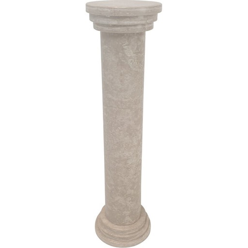 Vintage travertine side table, Italy 1980s