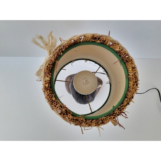 Image 1 of Vintage straw lamp, 1950