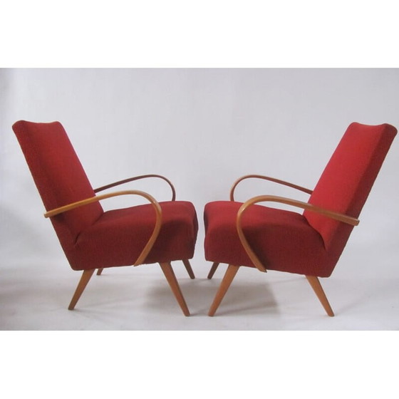 Image 1 of Pair of vintage bentwood armchairs by Smidek for Jitona, Czechoslovakia 1960