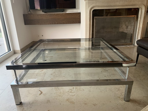 Maison Jansen / Belgochrom Style Coffee Table