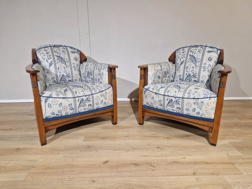 2X Jugendstil - Art Nouveau - Armchair - August - Schuitema