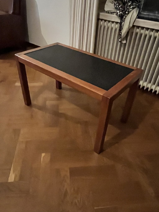 Solid Oak Coffee Table/Side Table with 2 cm Natural Stone Top