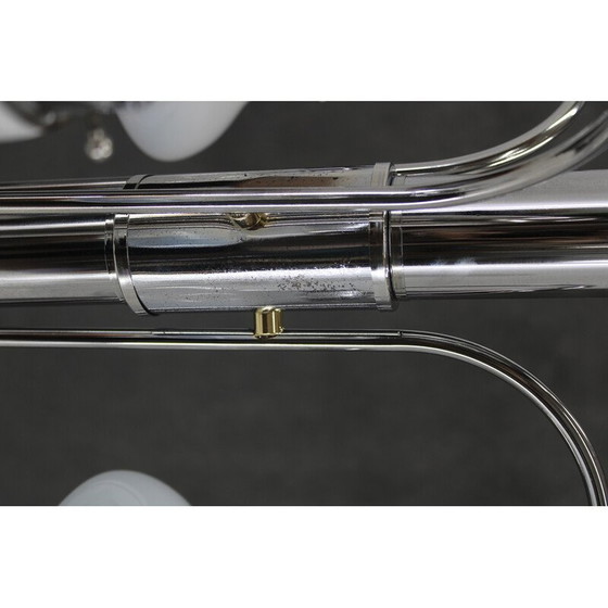 Image 1 of Lampadario vintage in cromo e vetro di Murano, Italia 1960