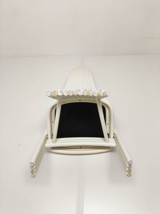 Image 1 of 4x Bamboo high back dining chairs by McGuire 1970s