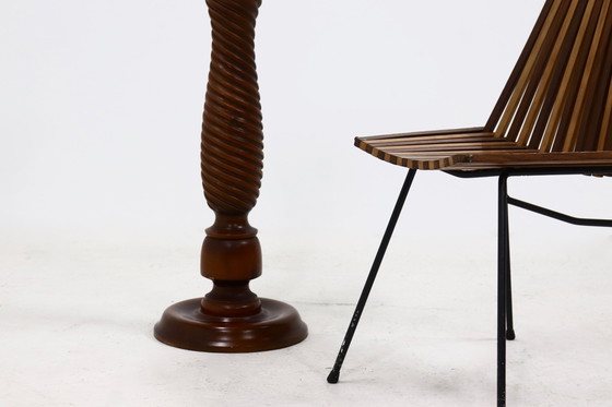 Image 1 of Vintage Pedestal Side Table