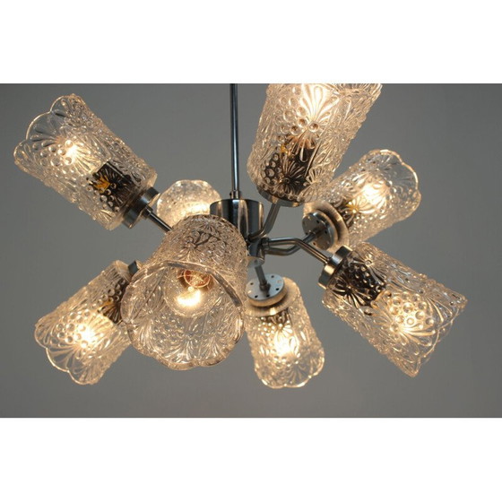 Image 1 of Vintage Sputnik chandelier in chrome, Czechoslovakia 1970
