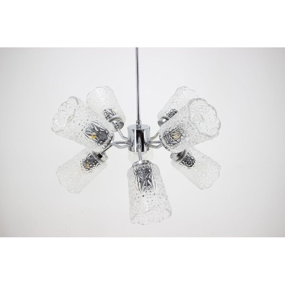 Image 1 of Vintage Sputnik chandelier in chrome, Czechoslovakia 1970
