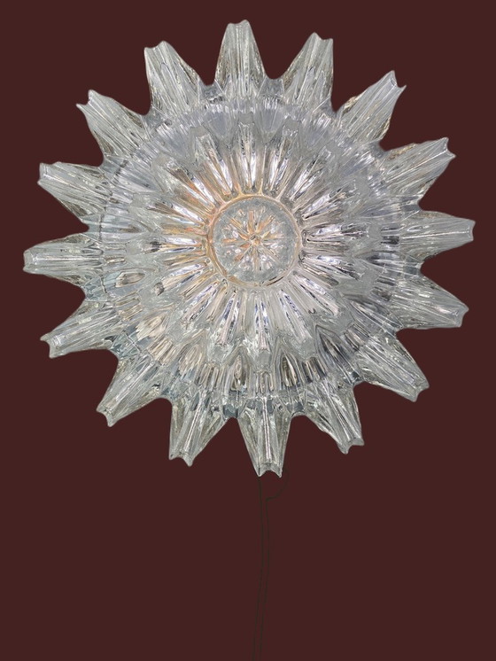 Image 1 of Crystal Lamp Glashütte Limburg - 1960s