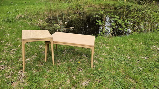 Carawood Coffee table and side table in Oak