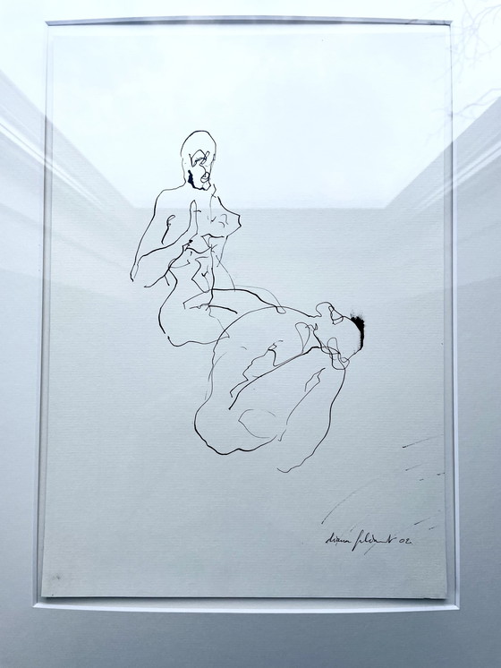 Image 1 of 2 Line Drawings Nudes1 & 2 - Diana Filiaert (2002)