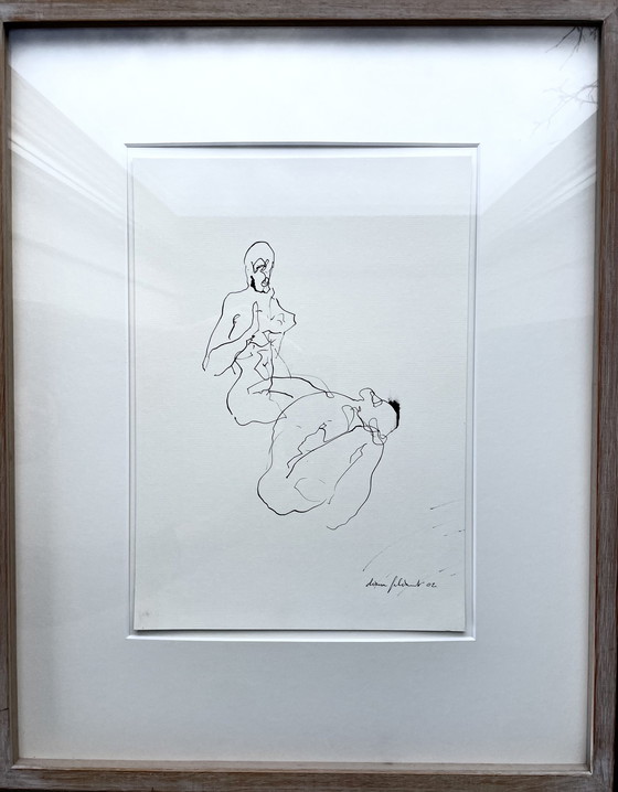 Image 1 of 2 Line Drawings Nudes1 & 2 - Diana Filiaert (2002)