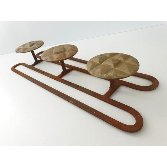 Image 1 of Berwing art deco wall mounted vintage coat rack