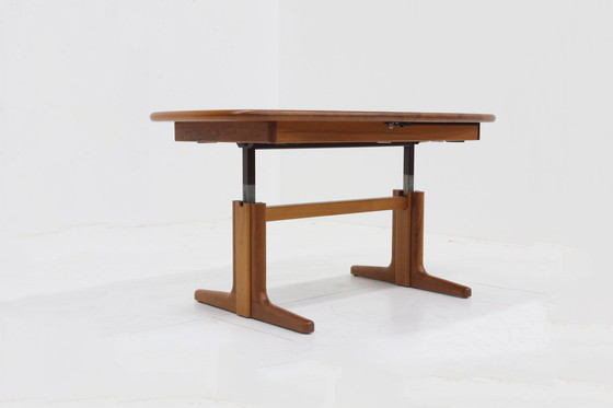 Image 1 of Vintage danish oval extendable dining table solid teak