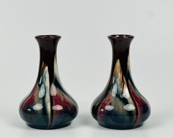 Image 1 of Two Pointed Vases, Ceramics