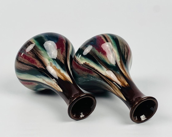 Image 1 of Two Pointed Vases, Ceramics