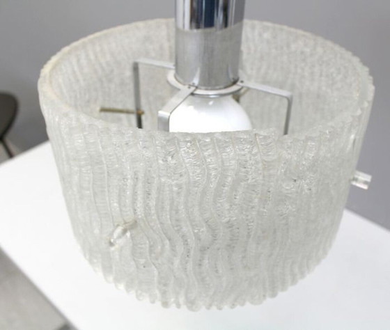 Image 1 of Ceiling Pendant Light, Kalmar, Mid Century Modern, Art Deco, Minimalist, Murano Glass, Hyper Vintage, Unique