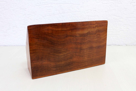 Image 1 of Porta lettere d'epoca in legno e ottone 1970