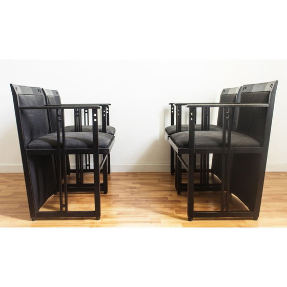 Image 1 of Set of 4 vintage Gallaxy chairs by U.Asagno for Georgetti, 1980s