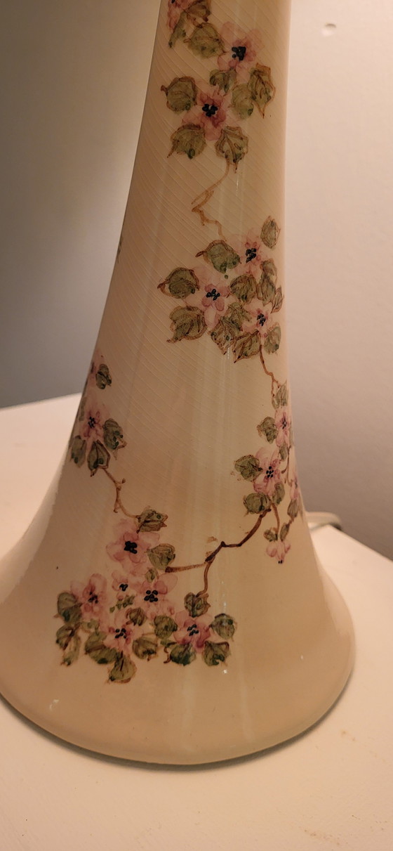 Image 1 of Ceramic Handpainted Blossom Lamp