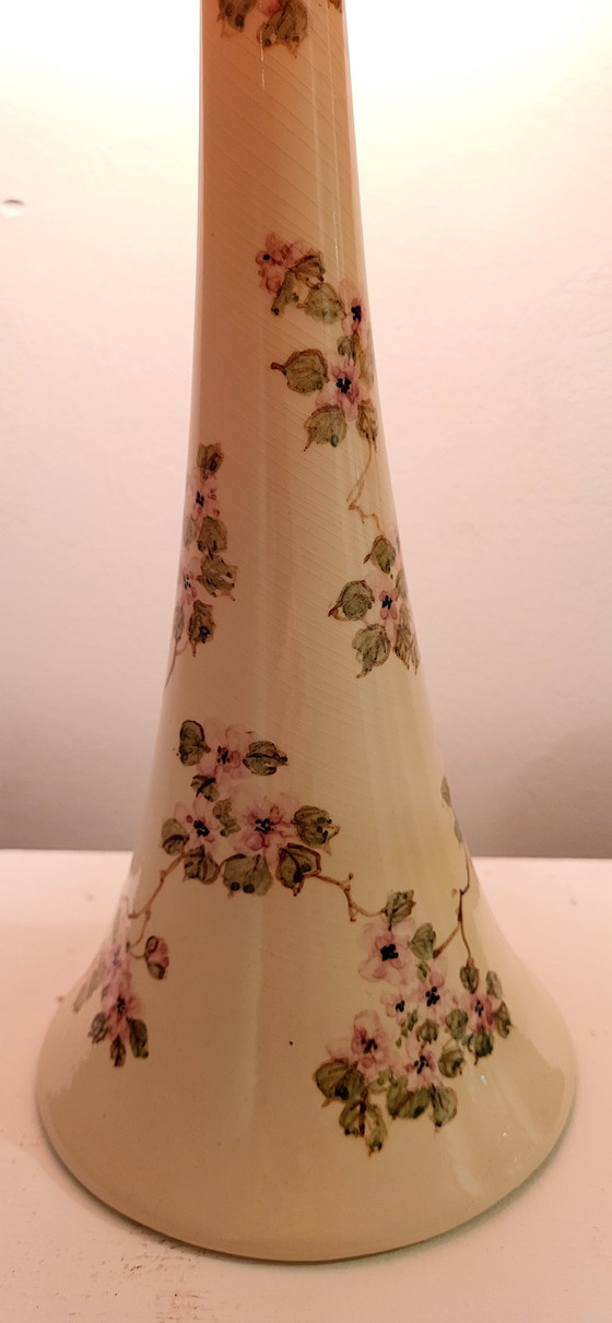 Image 1 of Ceramic Handpainted Blossom Lamp