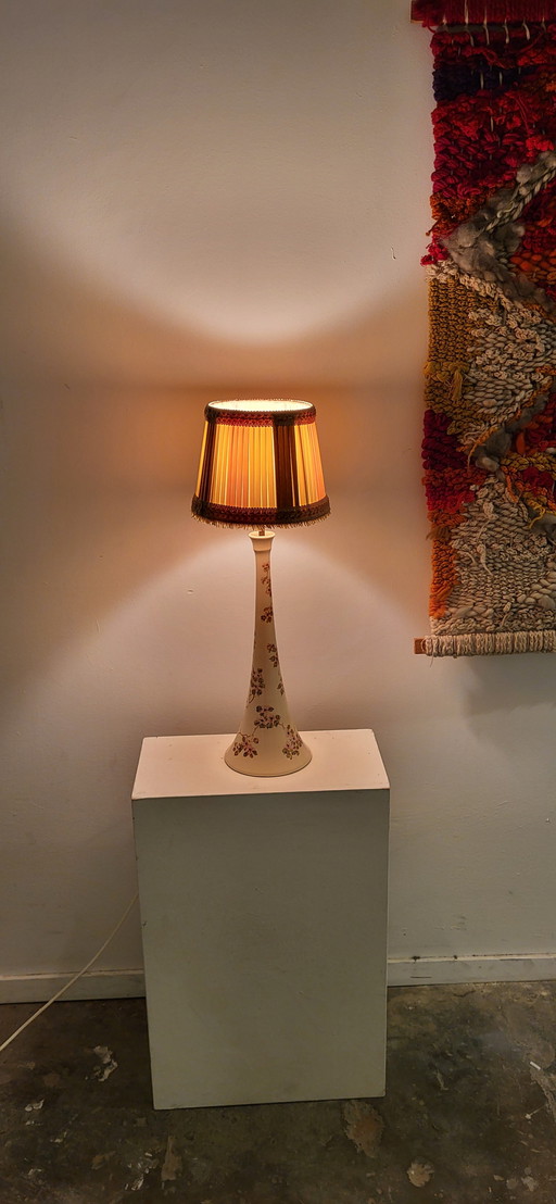 Ceramic Handpainted Blossom Lamp