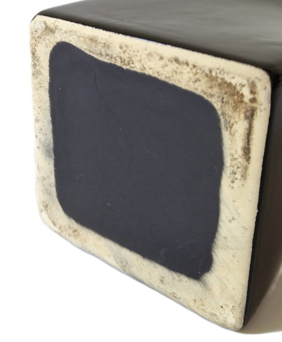 Image 1 of Vaso nero vintage attorcigliato