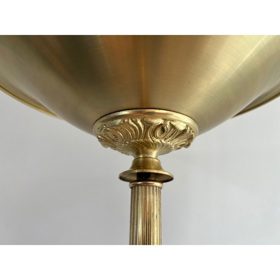 Image 1 of Vintage brass floor lamp with removable reflector, France 1970