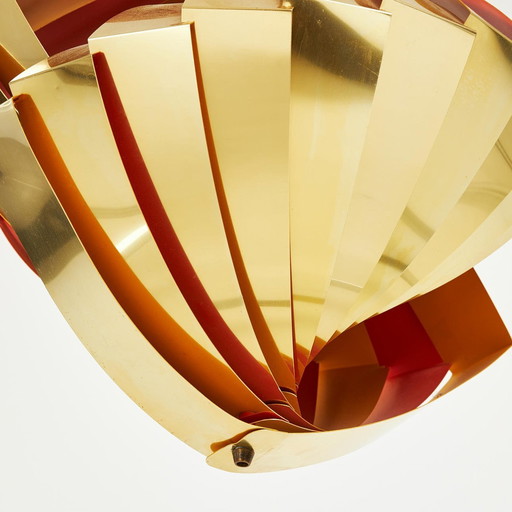 Louis Weisdorf "Konkylie" suspension lamp, Lyfa, Denmark,