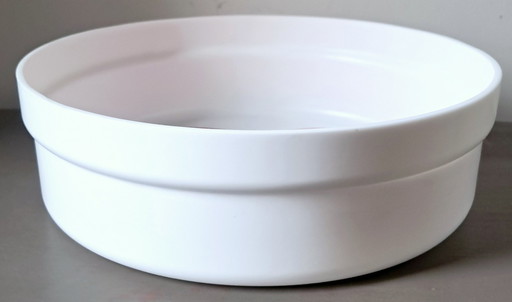 Large white Guzzini/Ornella Noorda tray. 70s.