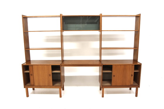 Image 1 of  Scandinavian "Triple" Teak Bookcase, Sweden, 1960