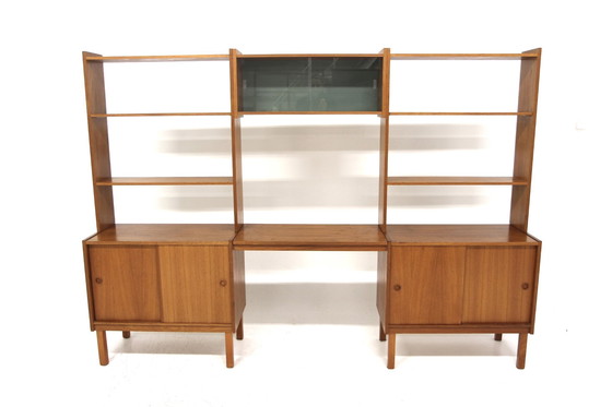 Image 1 of  Scandinavian "Triple" Teak Bookcase, Sweden, 1960